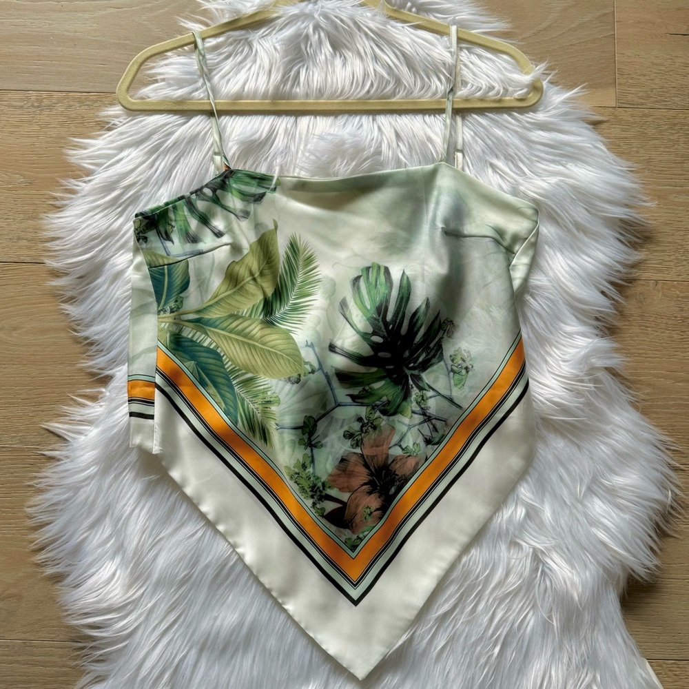 Bandana Scarf Tie Top